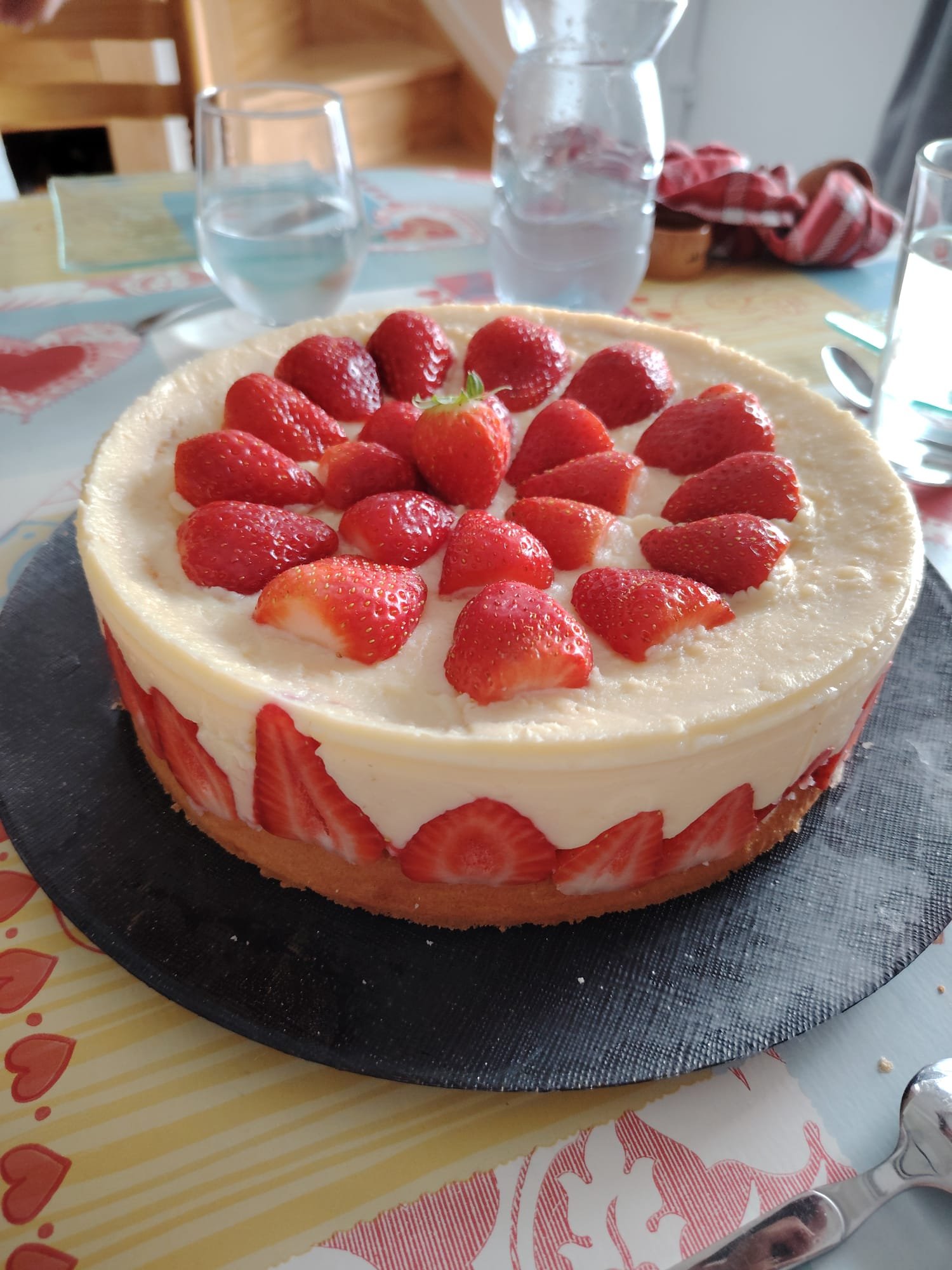 Fraisier aux fraises fraîches, Ethan Pâtisserie