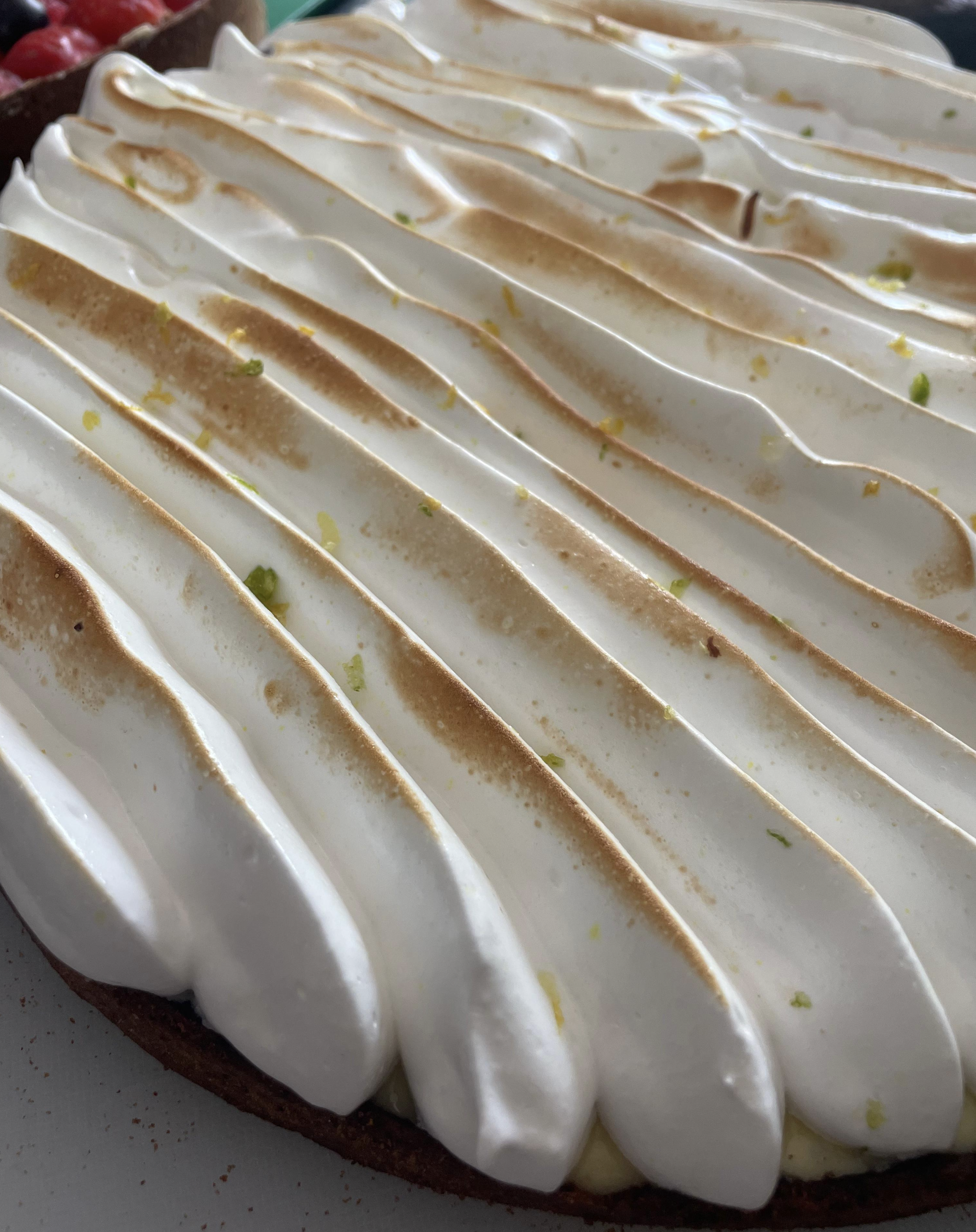 Tarte citron vert meringuée aux zestes, Ethan Pâtisserie